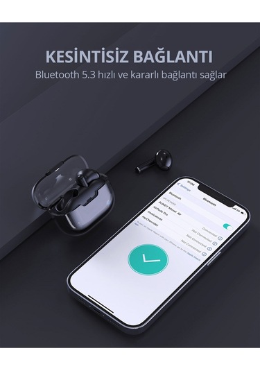 Aukey EP-M2-BK 13mm Sürücülü Bluetooth 5.3 IPX4 Kablosuz Kulaklık