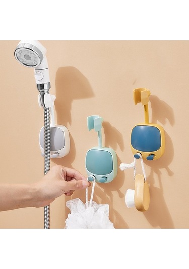 Primepickings Bir 1 Adet Abs Duş Standı Hiçbir Yumruk Bağlama Asılı Duş Başlığı Çocuklar Yağmur Püskürtü 2 Katlı Gri