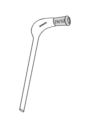 Borosil Cam Dağıtım Adaptörü - Uzun - 29 32