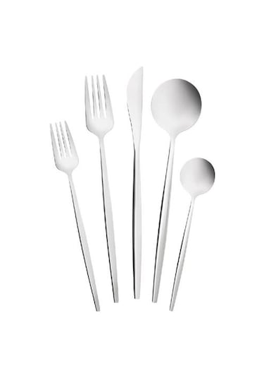 Karaca Orion 30 Parça 6 Kişilik Çatal Kaşık Bıçak Takımı Platin