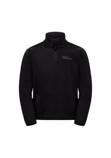 Jack Wolfskın Jack Wolfskin Taunus Halfzip K Unisex Çocuk Siyah Polar 6502 Siyah