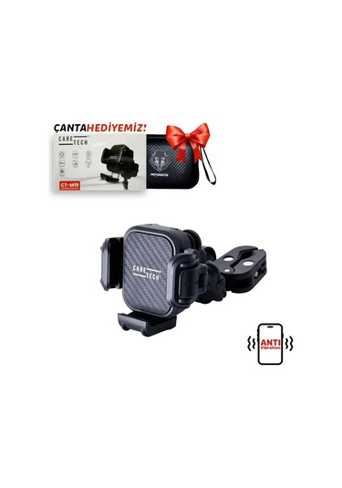 Caretech Telefon Tutucu Ct-m19 Titreşim Modüllü Gidon Ve Ayna Ba Diğer