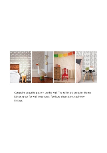 7 'dıy Desenli Boya Silindiri Dekoratif Kauçuk Silindir Dekoratif Sanat Silindiri Doku Rulo Plastik Saplı 300'den Fazla Desen Desen Z7