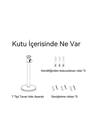 Wanbo Projeksiyon T Tipi Tavan Askı Aparatı