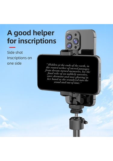 Gajeena Siyah İki Telefon Tutucu Abs+pc Materyal, 4 Soğuk Ayaklı Tutucu, 360 Döner, Dikey-yatay Çekim, Tripod Uyumlu Vlog Ve Canlı Yayın Aleti