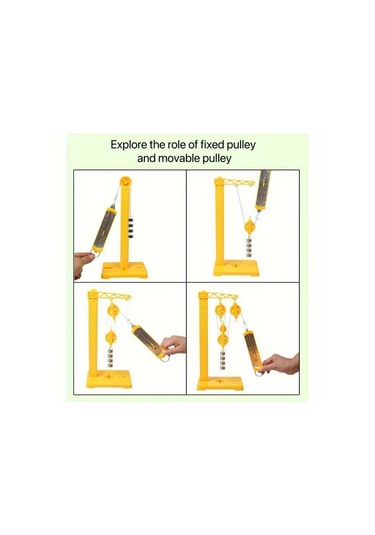 Willowhaven 1 Set Makara Takımı Fizik Deney Seti Mekanik Eğitim Ölçüm Aletleri Sarı Siyah