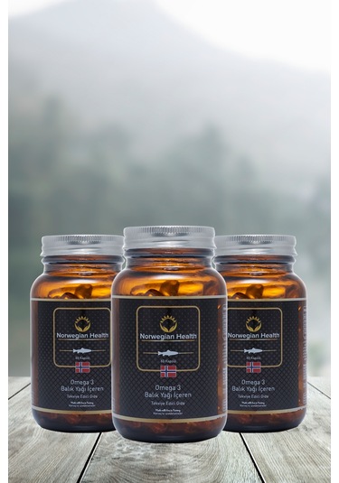 Norwegian Health Omega 3 1000 MG Somon&Morina Balık Yağı 3 x 60 Kapsül﻿﻿