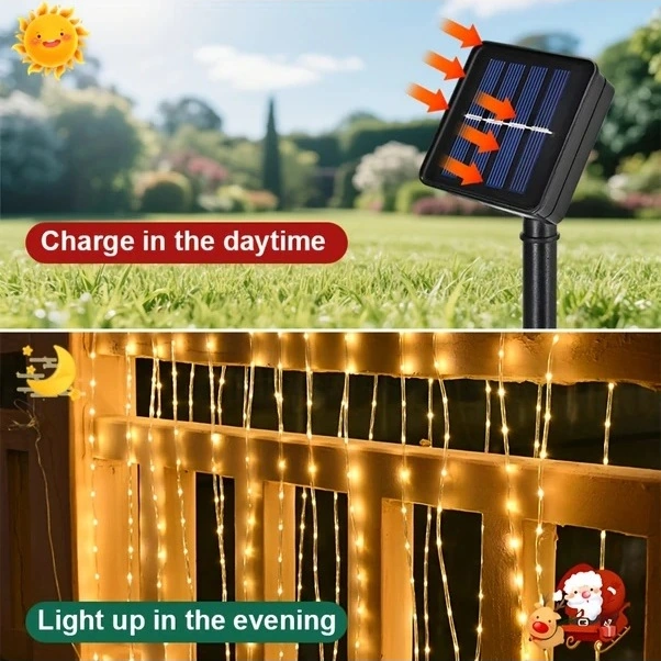 Trendooze Güneş022 Hareket Sensörlü Led F Fairy Aydınlatma 8 Mod Bahçe Dekor