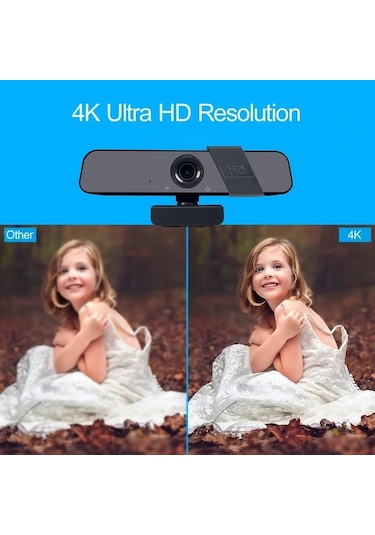 Dashanshop Exhqdr 1080p Full Hd Manuel Odaklı Usb Web Kamerası 120 Geniş Açı Lens, Privacy Cover Ve Tripod Uyumlu