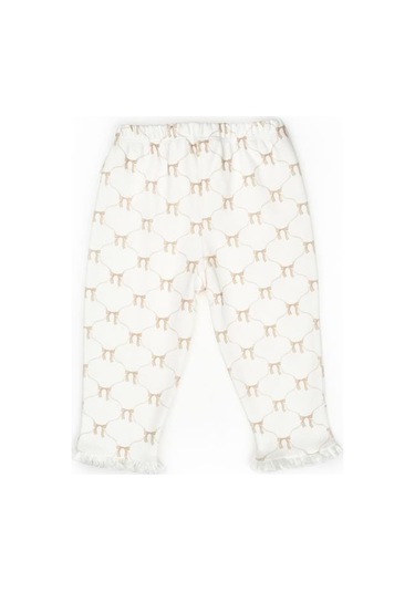 Bebek 2li Pantalon %100 Organik Pamuk , Bebek - Yenidoğan- Csy8145 Ekru