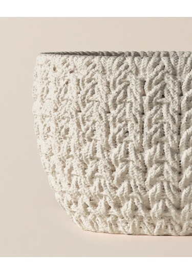 Dolly Saksı - Ekru - 18 Cm 8684427125236 Diğer