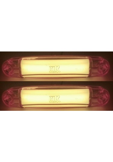 2 Adet Kalın Neon Led Lamba Turuncu 12-24 Volt