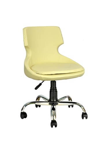 Mobilyakeyfi Bürocci Zaga Metal Ayaklı Çalışma Koltuğu-Krem-2023D0115