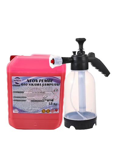 Pembe Köpük 5 Kg Ve Köpük Atan Pompa 2 Lt, Araç Köpükleme Seti - Oto Yıkama Süngeri