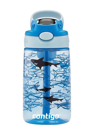 Contigo Gizmo Flip Pro Sharks Tritan Çocuk Suluğu 420ml Açık Mavi