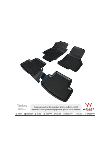 Skoda Octavia Paspas 2013 2019 Arası 3D Havuzlu Wöller Paspas