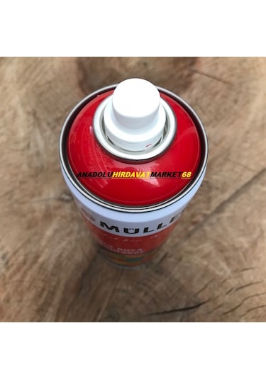 Muller Akrilik Parlak Kırmızı Sprey Boya Tampon Oto Boyası 400Ml
