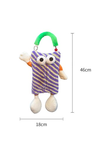 Suntek Magideal Peluş Karikatür Araba Doku Tutucu Yaratıcı Menekşe