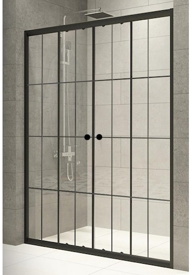 Durul Duşakabin Ön Cephe Siyah Çizgi Siyah