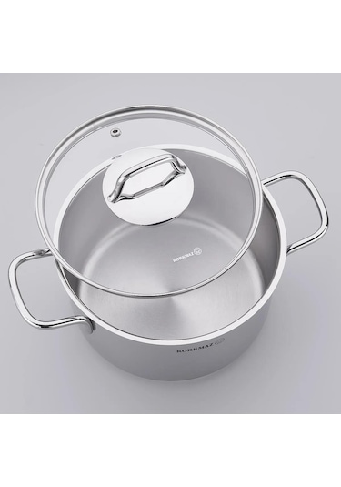 Korkmaz Perla Çelik Tencere Seti 8 Parça A1606