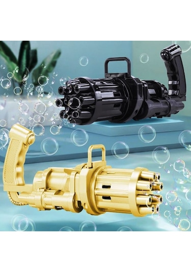 Yılbaşı Hediyeleri Çoklu Köpük Atan Köpük Tabancası Bubbles Gun Baloncuk Tabancası Pilli Köpük Makinası