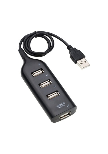 Hi-speed Hub Adaptör Usb Hub Mini Usb 2.0 Pc Dizüstü Bilgisayar Dizüstü Bilgisayar Alıcı Bilgisayar Periferikleri Aksesuarları Renk: Siyah İçin