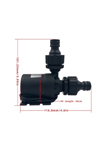 Sones 5m Kaldırma Fırçasız Motorlu Seramik Şaft Çekirdekli Takviye Pompası, Özellikler: Dc12v Cıplak Tel
