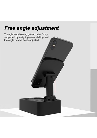 Wezone Masaüstü Çok Fonksiyonlu Telefon Tutucu: Bluetooth Hoparlör, Usb Şarj Ve 1500mah Pil - Beyaz Açı Ayarlanabilir