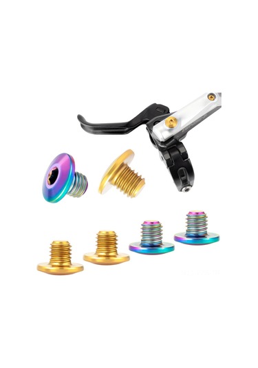 Fosenze Mountain Bike T25 Fren Diski Sabit Vidalari - M5x10mm Titanyum Alaşımlı - 12 Adet Kutulu - Gümüş Renk Gümüş