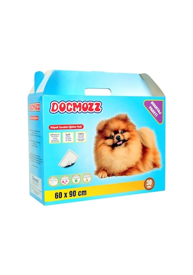 Dogmozz Premium Yapışkan Bantlı Köpek Tuvalet Çiş Eğitim Pedi 30'lu 60 x 90 CM
