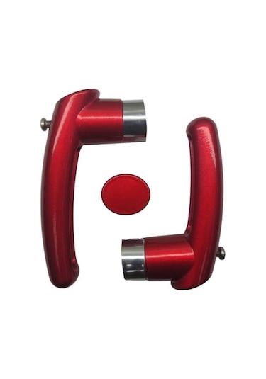 Çaydanlık Sapı Takımı Kulp Tutamak Seti Parlak Kırmızı Yanmaz