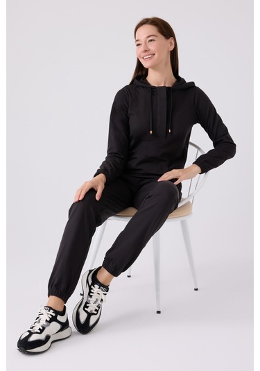 Pierre Cardin Kadın Siyah Pijama Takımı Pc8924-s-v1 Siyah