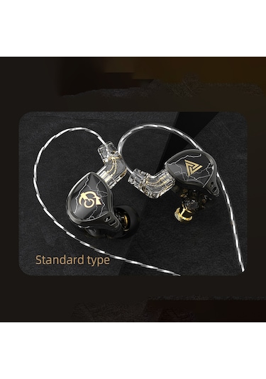 Vkemall Qkzx Hbb Kulak İçi Kulaklık, 3.5mm Bağlantı, 10mm Dinamik Bobin, Mikrofonlu Hıfı Müzik Ve Oyun Kulaklığı Standart Siyah