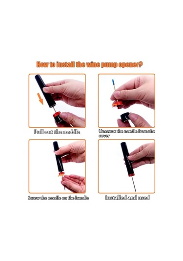 Liangmei Yeni Hava Basıncı Pompası Şarap Şişe Açacağı Ahşap