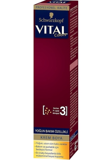 Vital Schwarzkopf Colors Krem Saç Boyası 8 - 1 Küllü Açık Kumral  -