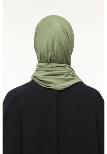 Tesettür Penye Şal Düz Fıstık Yeşili
