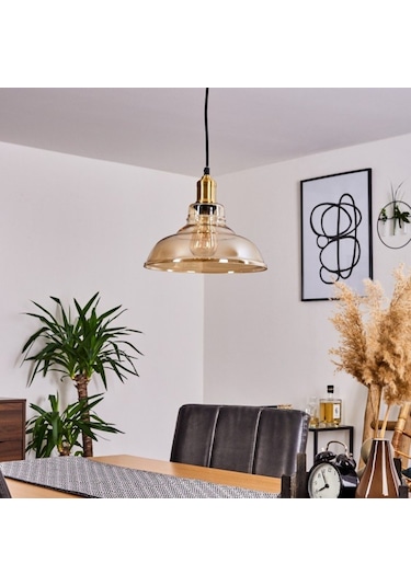 Riolight Retro Bal Tekli Cam Sarkıt Çap: 28Cm (541772137)