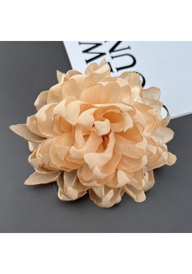 Homyl Kadınlar Için Çiçek Broş Rozeti Büyük Dans Ziyafeti Kayısı