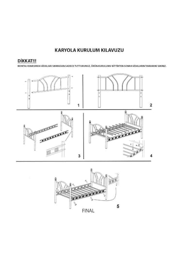 Reyo Orkide Çift Kişilik Ferforje Beyaz Metal Karyola 160x200