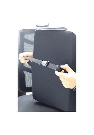 Pillowart Visco Ortopedik Sandalye Bel Minderi Sırt Dayama Yastığı Visko Koltuk Bel Desteği