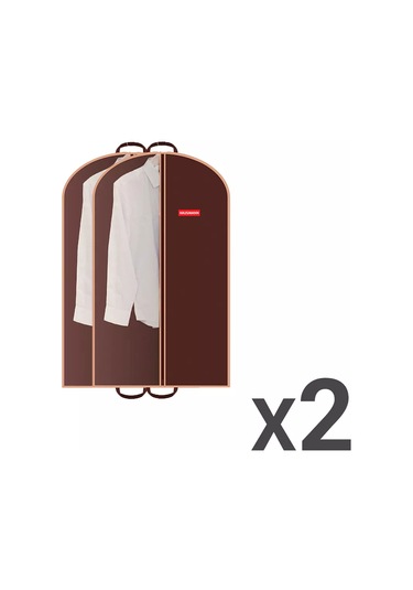 Hausmann 60x100 Kulplu Krem Renkli Kıyafet Kılıfı - 2 Adet 229643289 Kahverengi