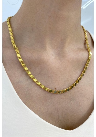 Zümrüt Sarraf 14 Ayar Altın Pullu Zincir Kolye 10 G 38096468