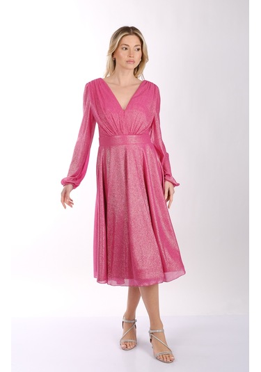 Dori Kadın Elbise 231kb5079 Fuşya