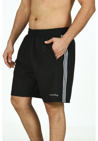 Enrıco Ferry Erkek Yanları Şerit Büyük Beden Deniz Şortu Edy2373B