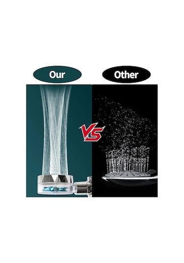 Maoyaya 360 Derece Dönen Turbo Fan Duş Başlığı Yüksek Basınçlı Çok Renkli Çok Renkli