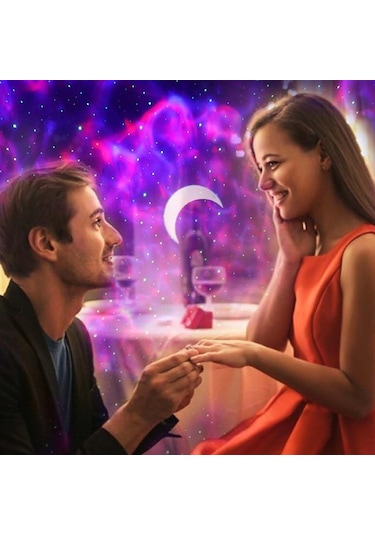 Suntek Galaxy Projektör Gece Işığı Uygulama Kontrolü Led Beyaz