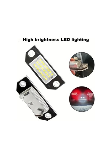 Xuweiwei Ford Focus Mk2 C-max İçin 2 Adet Led Plaka Işığı İki Set Hata Yok 6500k