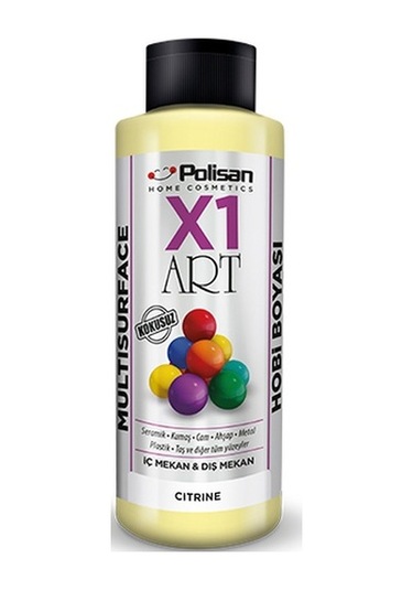 Polisan X1 Art Multisurface Hobi Boyası CitrineAçık  Sarı 120 ML