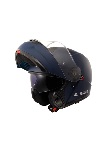 Ls2 Strobe 2 Çene Açılır Motosiklet Kaskı Mat Mavi