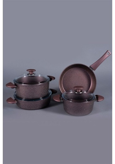 Porland Santino Lila Tencere Takım 7 Parça